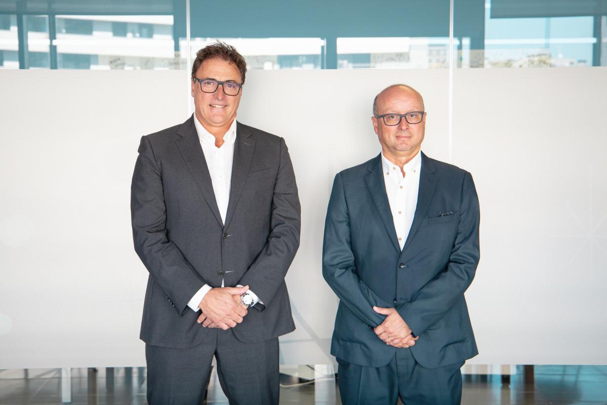 Josep Benito CEO of SEIDOR and  Juan José Giménez CEO of Opentrends